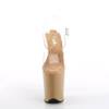 Pleaser - FLAMINGO808 KnöchelriemenSandale, Poledance Schuhe - Transparent/Beige Product image